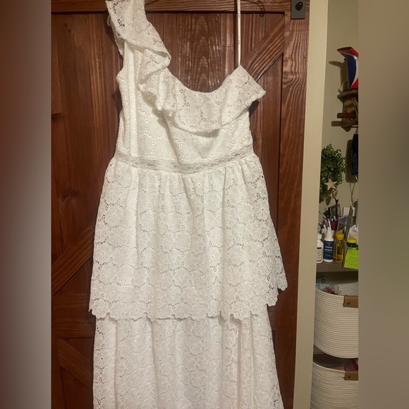 NWT! ARULA Jamie one shoulder eyelet dress size B - Picture 5 of 8